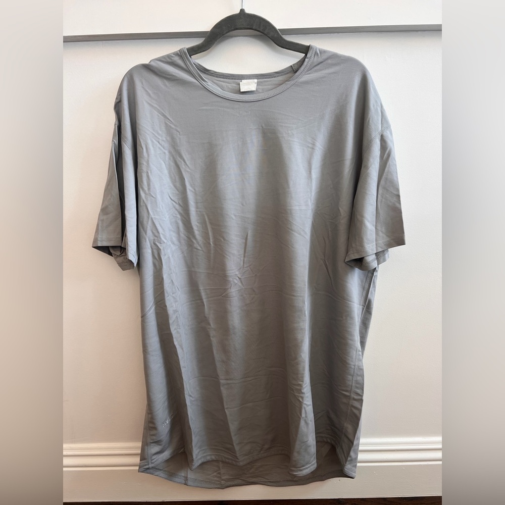 BYLT Basics Men's Light Grey Crew Short Sleeve Tee